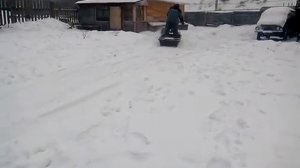 Испытание мотоблока на гусеницах. Нева МБ-2, гусеницы Apache