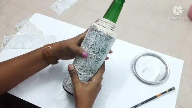 Bottle Art / Craft. Best bottle Vase from Waste products. Home Decor ideas. смотреть онлайн
