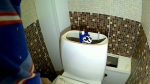 Меняем только механизм слива воды с регулировкой и снятием бачка унитаза.