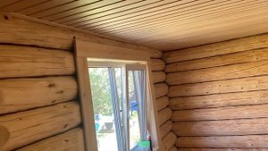 Баня из бревна под ключ.