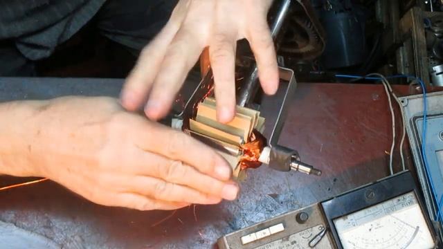 УШМ REBIR LSM4-125 Перемотка якоря смотреть онлайн