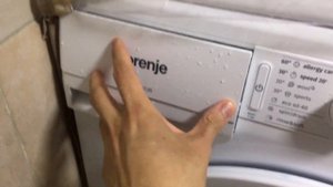 How to clean the filter and the tub GORENJE WASHING MACHINE