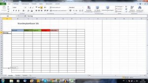 Microsoft Excel Grundkurs #001- Tabellen erstellen