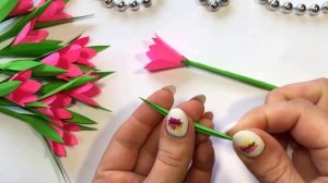 Цветы из бумаги! БУКЕТ для МАМЫ на 8 МАРТА Своими руками! ИДЕЯ ПОДАРКА! Поделки из бумаги!