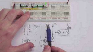 Making logic gates from transistors