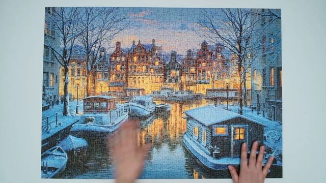Amsterdam at night by Cherry Pazzi 1000 pieces смотреть онлайн