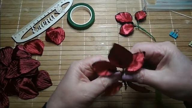 DIY.БрошьРоза.Канзаши.СвоимиРуками.BroochRose With Your Hands Brooch Rose Kanzashi DenganTangan And