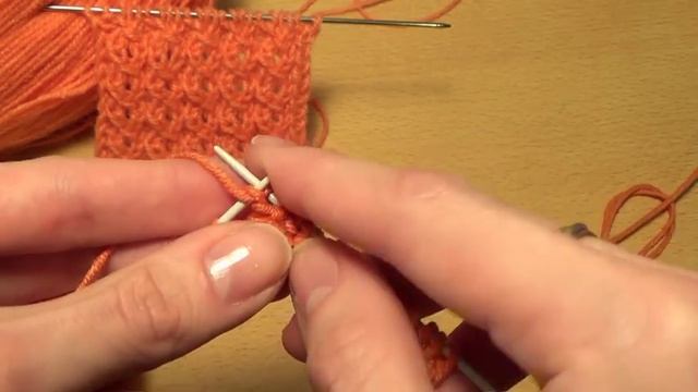 Вязание спицами. Ажурный Узор ЗАМОЧЕК  ////   Knitting for beginners. openwork pattern