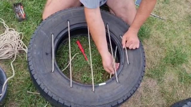 Качели просто бомба.Качели из покрышек. смотреть онлайн