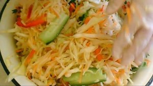 Салат ВИТАМИННЫЙ  Маринованная капуста