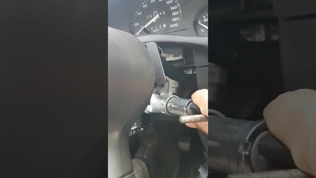 How to Remove and Replace Ignition Barrel/Switch/Lock Cylinder Without Key in Opel Corsa B смотреть онлайн