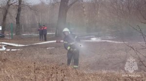 В Хакасии прошли масштабные учения по защите населенных пунктов от природных пожаров