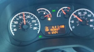 Расход топлива Fiat Doblo Nuovo. Показания компьютера.