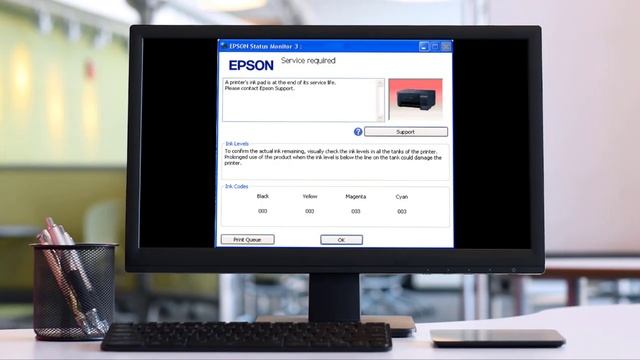 Cara Reset Printer Epson L3210 Lampu Berkedip Bersamaan
