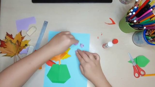 Осенний букетик с элементами оригами смотреть онлайн