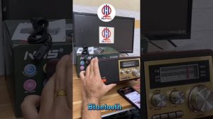 Đài FM Radio Bluetooth NS8093BT Công Nghệ Nhật, Loa Nghe Nhạc Cao Cấp, Radio FM-H2Pro Tech