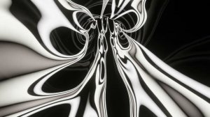 Abstract Background Video 4k VJ LOOP NEON Tunnel Wave Metallic Black White Screensaver Visual
