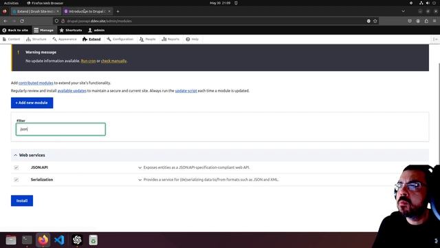Step 1 in decoupling Drupal with JSON:API