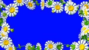 Футаж Рамка из Ромашек. Детские Футажи. Ромашки на хромакее. Футажи Рамки