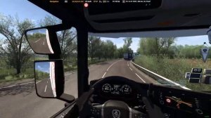 ETS2 1.41 Historical island Mont Saint-Michel, France. Scania S. Tobii Eye Tracker 5 & ProMods Map