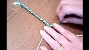 Как быстро сплести декоративный шнурок.