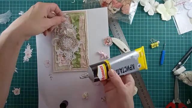 Мастер-класс "Открытки" 2 часть / Открытка в стиле шебби-шик / Скрапбукинг / ScrapMania