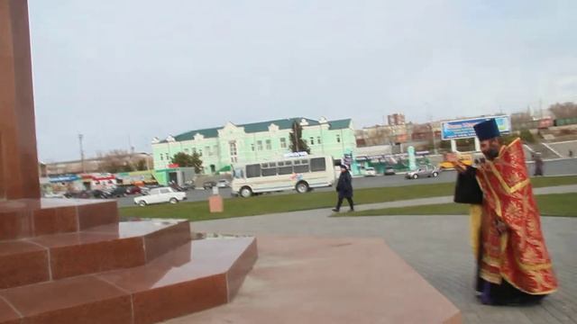 Крестный ход город Камышин. 08.11.2015. Передвижная звонница. смотреть онлайн