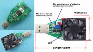 ⚡ СУПЕР USB НАГРУЗКА С РЕГУЛЯТОРОМ МОЩНОСТИ И КУЛЕРОМ 0-3А 15ВТ С АЛИЭКСПРЕСС