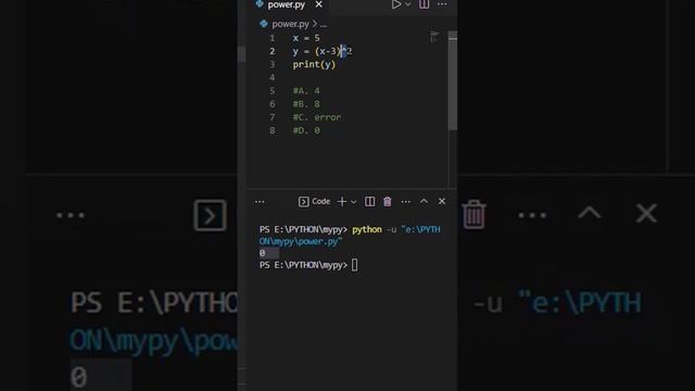 XOR logic in python. #xor #python #power #binary #decimal @everyone