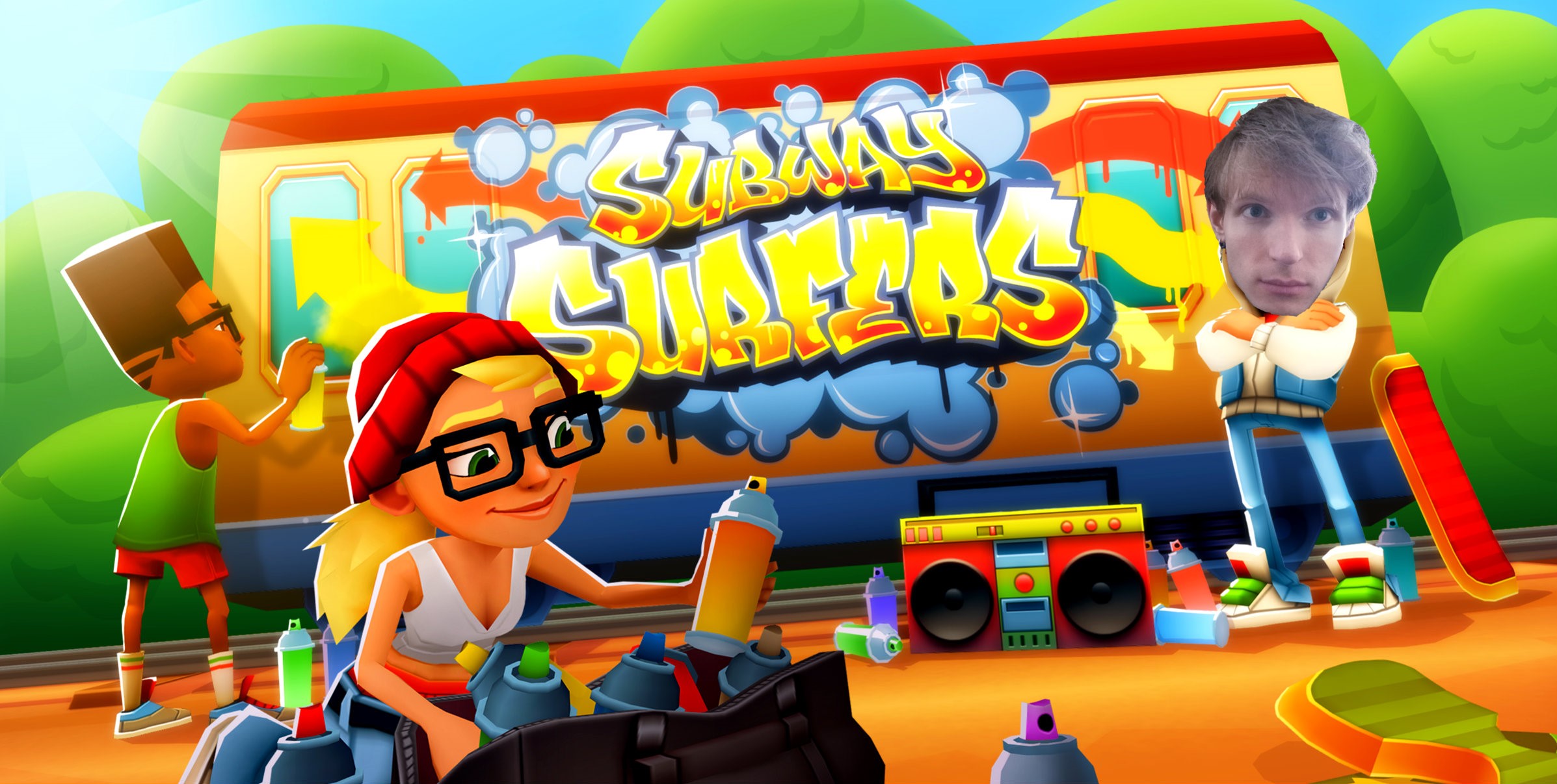 Включи как его игры. Subway Surfers oyna.