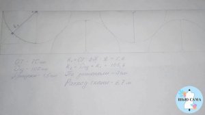 Строим выкройку юбки "двойное солнце". Быстро и легко! Skirt pattern double sun