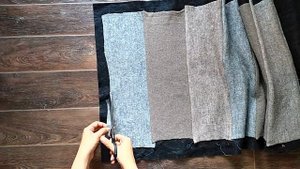 Переделка старых вязаных кофт. Коврик из старых свитеров.