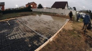 Плита 7 на 9 м под большой гараж