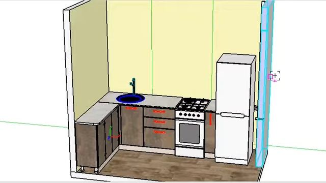 Вариант планировки маленькой кухни / Кухня на 6 метрах. смотреть онлайн
