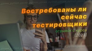 Нужны ли в 2024 году Тестировщики?