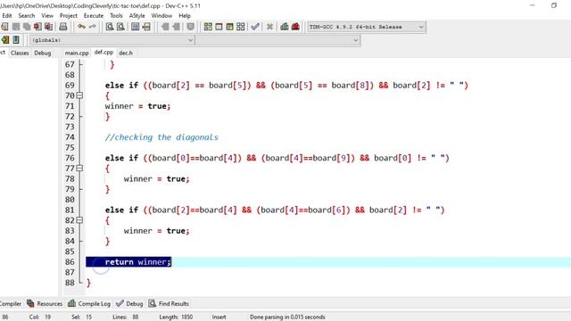 Tic Tac Toe Game in C++ | Build Tic Tac Toe with C++ [COMPLETE VIDEO]