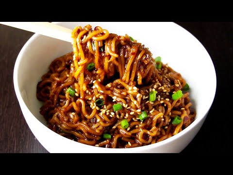 Лапша с чесноком и чили | Острая лапша рамен смотреть онлайн