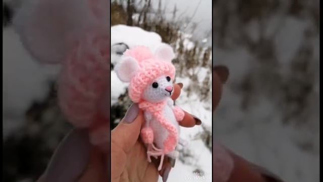 Вязаная игрушка крючком мышь символ 2020 связана в подарок мышонок handmade амигуруми мышь крыса