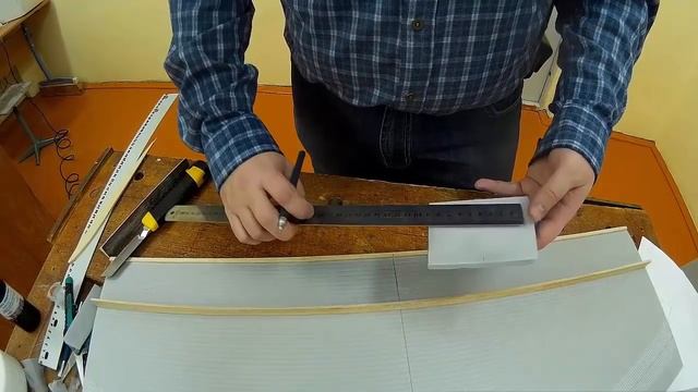 Модель самолета из потолочки. Бойцовка. 1 часть | ALNADO
