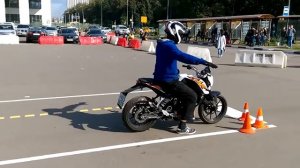 Новый экзамен на категорию 'А' от ученика мотошколы Motostudy.ru