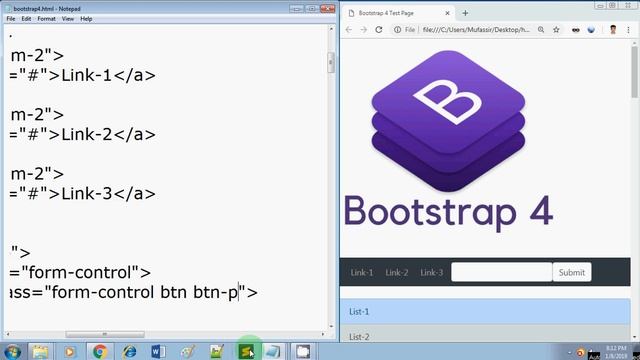 BOOTSTRAP 4 TUTORIAL FOR BEGINNERS PART 8 (NAV BARS) смотреть онлайн