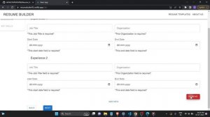 Resume Builder using React-js(capstone project)