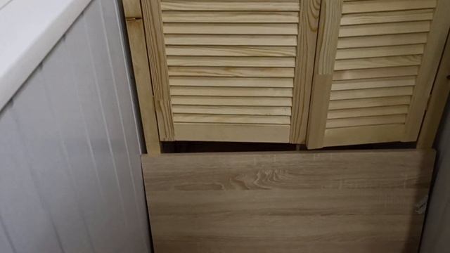 Жалюзийные дверки для шкафа, стеллажа на балконе своими руками. смотреть онлайн