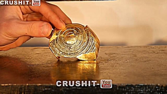 Дробление $ 40000 Золотой слиток с большой гидравлического пресса! ( $40,000 GOLD BAR ) смотреть онлайн
