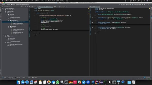 Entitas ECS Unity Tutorial - Git & Unit Tests