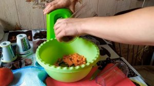 Салат за 7 минут . Обзор овощерезки Kitfort кт - 1318-3 (kt 1318-3)