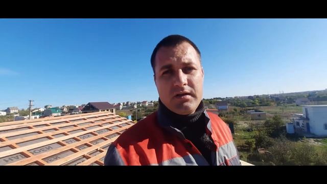 Монтаж ОСБ плиту на кровлю. Мансардный этаж. Кровля дома #мансарда#домсмансардой#кровлядома#крым