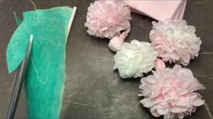 Пионы как настоящие!!! Цветы из салфеток / Napkin flowers /