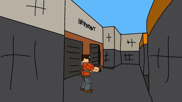 Прыгающий чел  Блокпост мобайл анимация  blockpost mobile animation