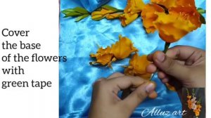 How to make easy Gladiolus flowers| paper flower making|| easy paper craft||natural looking flowers